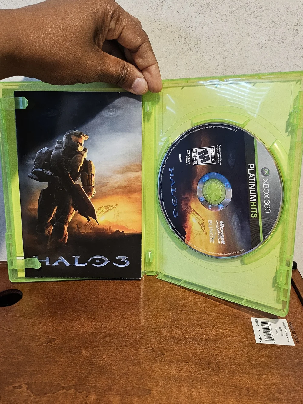 Microsoft Xbox 360 Halo 3 Platinum Hits - Black/Green Cover